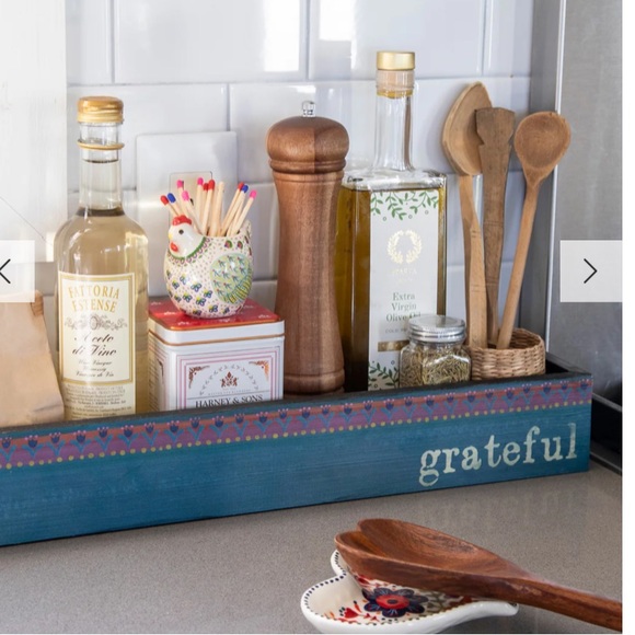 NEW grateful wooden boho storage box - Picture 3 of 6